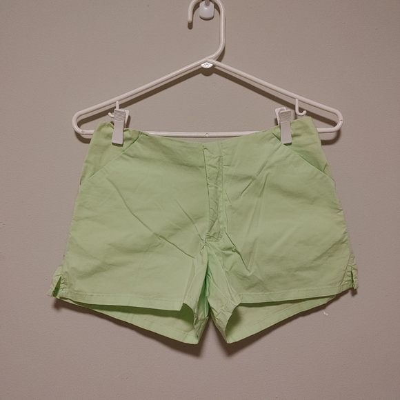 Old Navy Stretch Neon Green Cotton Stretchy Shorts (Size Youth 14) - Picture 3 of 5